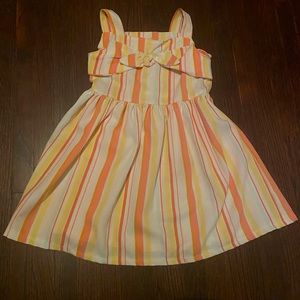 Adorable striped print toddler dress